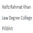 Hafiz Rahmat Khan Law Degree College, Pilibhit