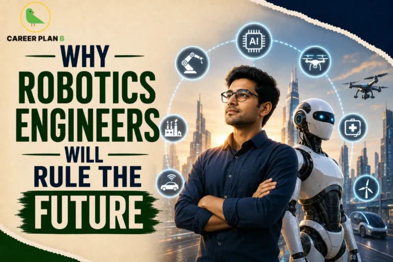 Why Robotics Engineers Will Rule the Future showcasing AI-powered robots, automation, industrial robotics, autonomous systems, and future technology careers