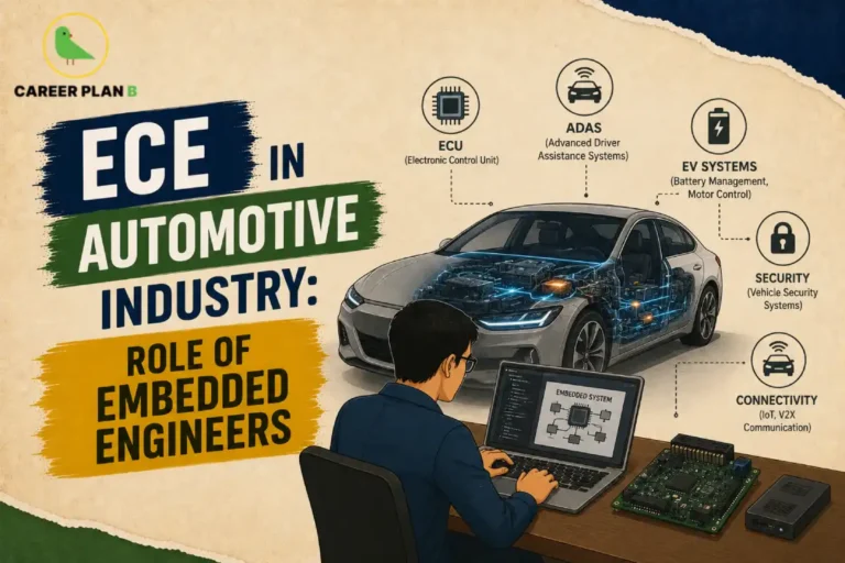 ECE graduate working on automotive embedded systems, showcasing ECU, ADAS, EV battery management, vehicle connectivity, and automotive electronics for modern vehicles.