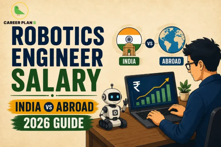 Robotics Engineer Salary in India vs Abroad comparing salary trends, career growth, robotics engineering jobs, automation, and global opportunities