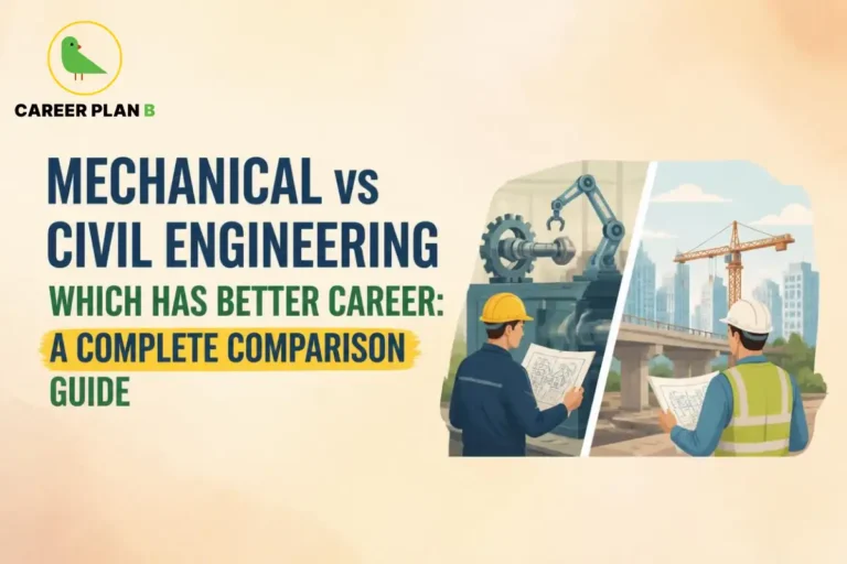 Mechanical vs civil engineering which has better career comparing manufacturing and construction engineering careers in India.