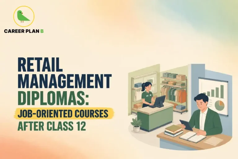 Career Plan B guide to Retail Management Diplomas after Class 12 with retail store and management professionals
