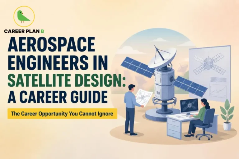 Aerospace engineers in satellite design developing communication satellites, spacecraft systems, and space technology for India's growing space industry