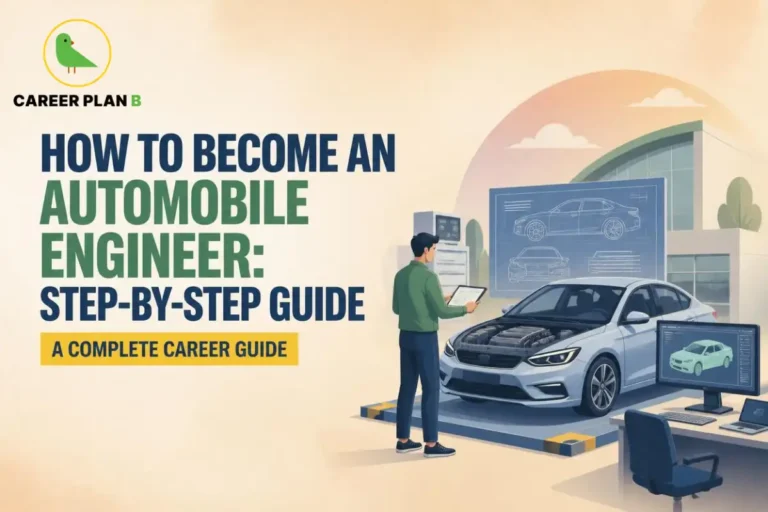 How to become an automobile engineer showcasing vehicle design, automotive engineering, CAD modeling, and electric vehicle development