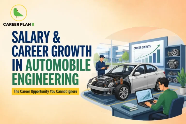 Salary and career growth in automobile engineering showcasing automotive engineers, vehicle design, salary progression, and engineering career opportunities