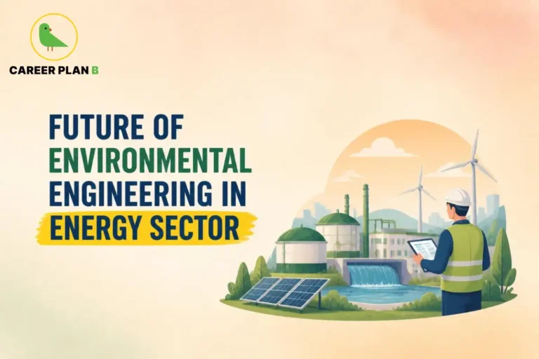 Future of environmental engineering in energy sector featuring renewable energy, solar power, wind turbines, clean energy, and sustainable infrastructure.