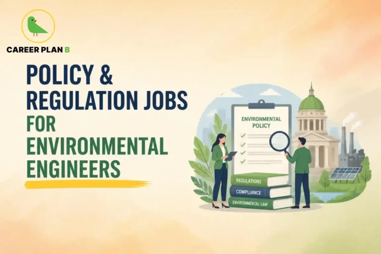 Policy and regulation jobs for environmental engineers focusing on environmental compliance, sustainability policies, environmental law, and regulatory affairs.
