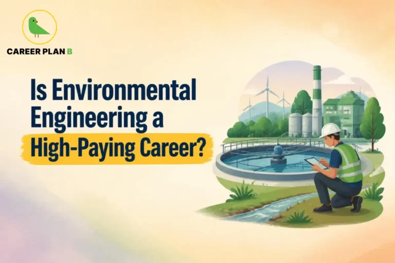 Environmental engineer at a water treatment facility, representing environmental engineering salary and career opportunities.