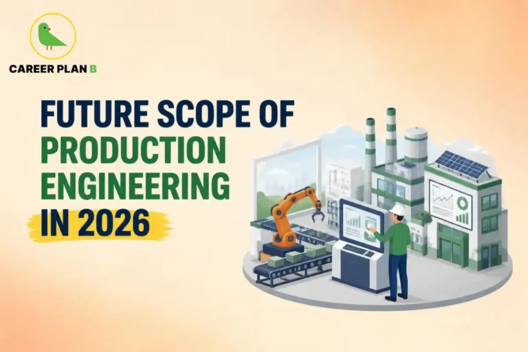 This image contains the future scope of production engineering in 2026 with automation and smart manufacturing.