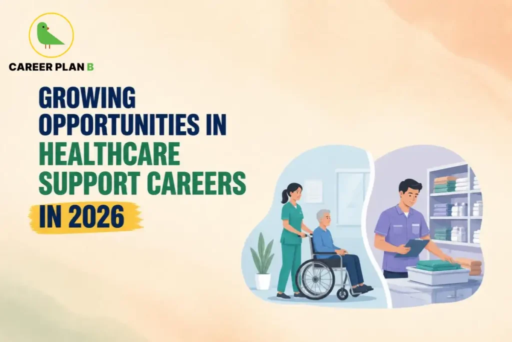 Growing opportunities in healthcare support careers in 2026 including patient care, medical assistance, rehabilitation, and healthcare administration