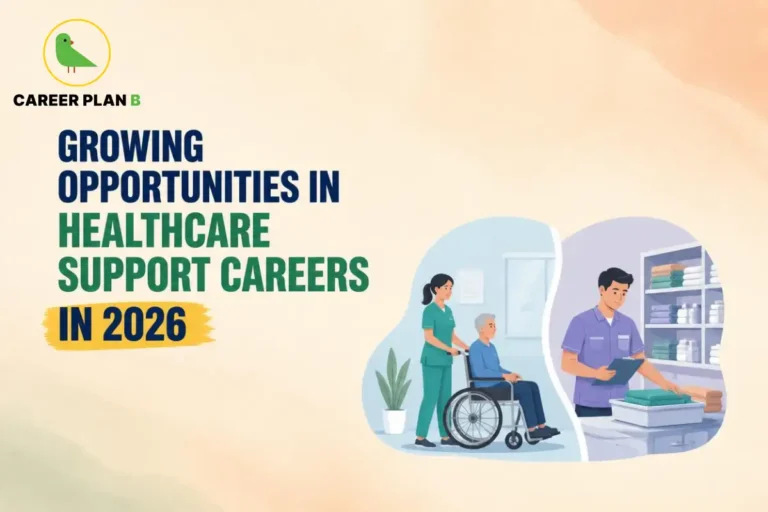 Growing opportunities in healthcare support careers in 2026 including patient care, medical assistance, rehabilitation, and healthcare administration