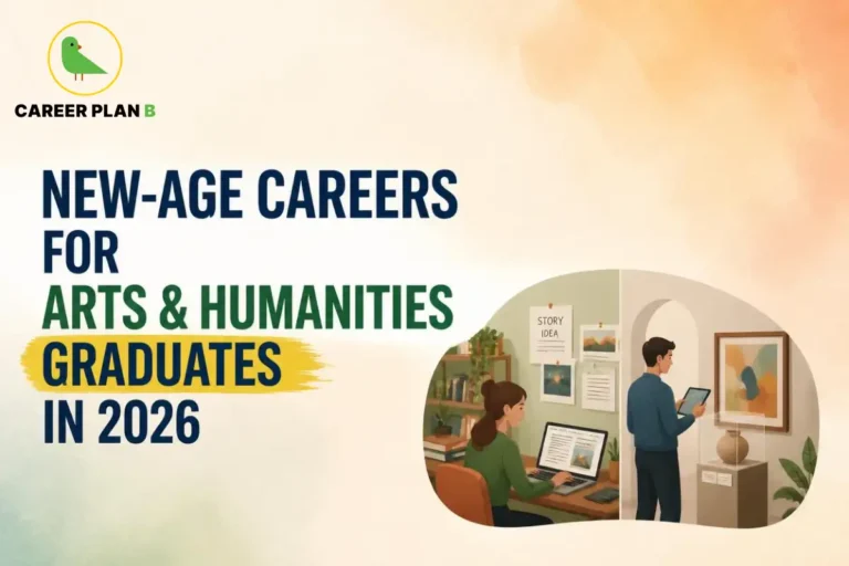 New-age careers for arts and humanities graduates in 2026 featuring digital content, cultural management, UX writing, publishing, and creative professions