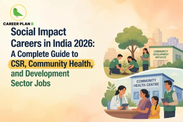 Social impact careers in India 2026 including CSR, community health, rural development, NGOs, and social sector job opportunities