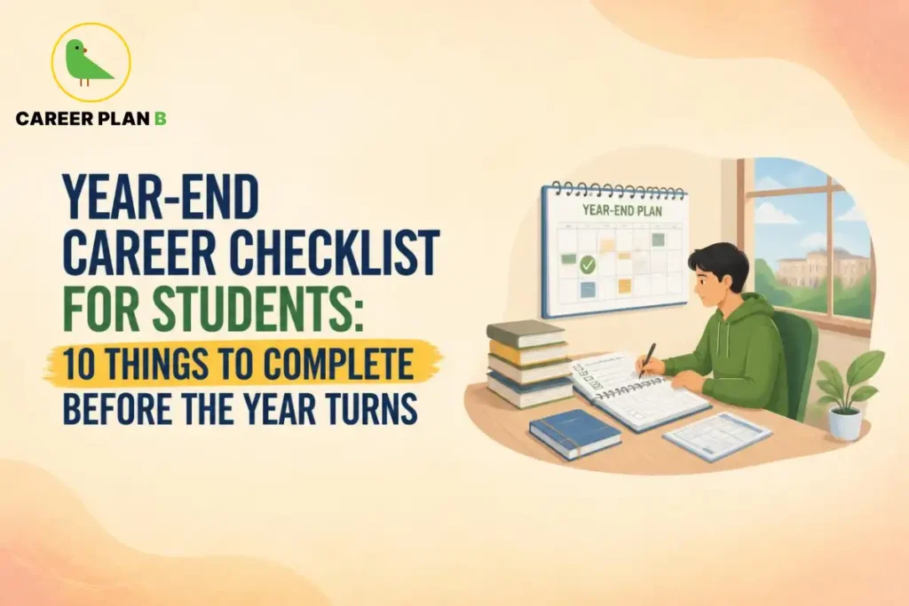 Year-end career checklist for students with 10 essential tasks to complete before the new year for academic and career success