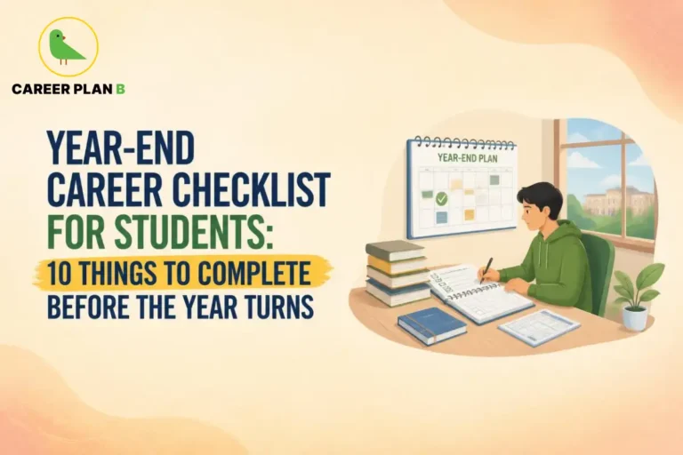 Year-end career checklist for students with 10 essential tasks to complete before the new year for academic and career success