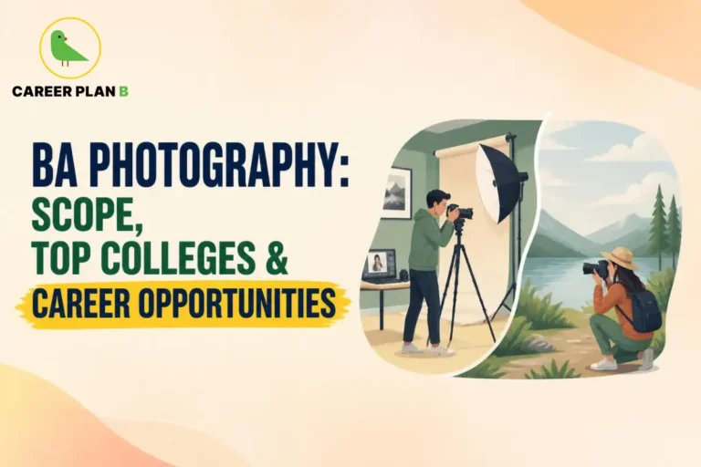 Photographers working in a studio setting with lighting and outdoors in nature during a BA Photography course.