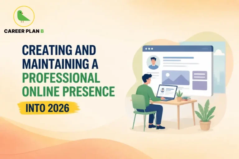 Creating and maintaining a professional online presence into 2026 with LinkedIn profile optimization, personal branding, digital portfolio, and career networking tips by Career Plan B.