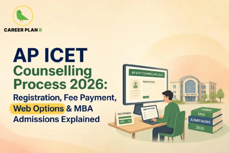 AP ICET Counselling Process 2026: Registration, Fee Payment, Web Options & MBA Admissions Explained.