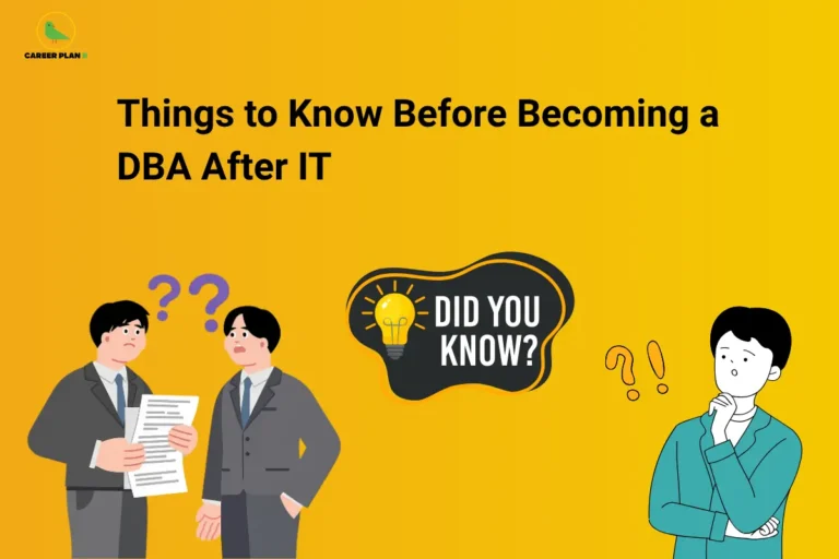 Illustration about becoming a DBA after IT, highlighting Database Administrator skills, SQL, database management, certifications, and career opportunities.