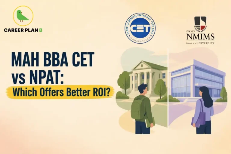 MAH BBA CET and NPAT graphic, Career Plan B, State Common Entrance Test Cell Maharashtra, NMIMS.