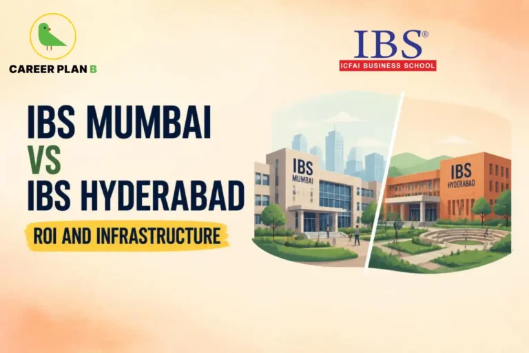 IBS Mumbai and IBS Hyderabad campuses compared for ROI and infrastructure, featuring ICFAI Business School.