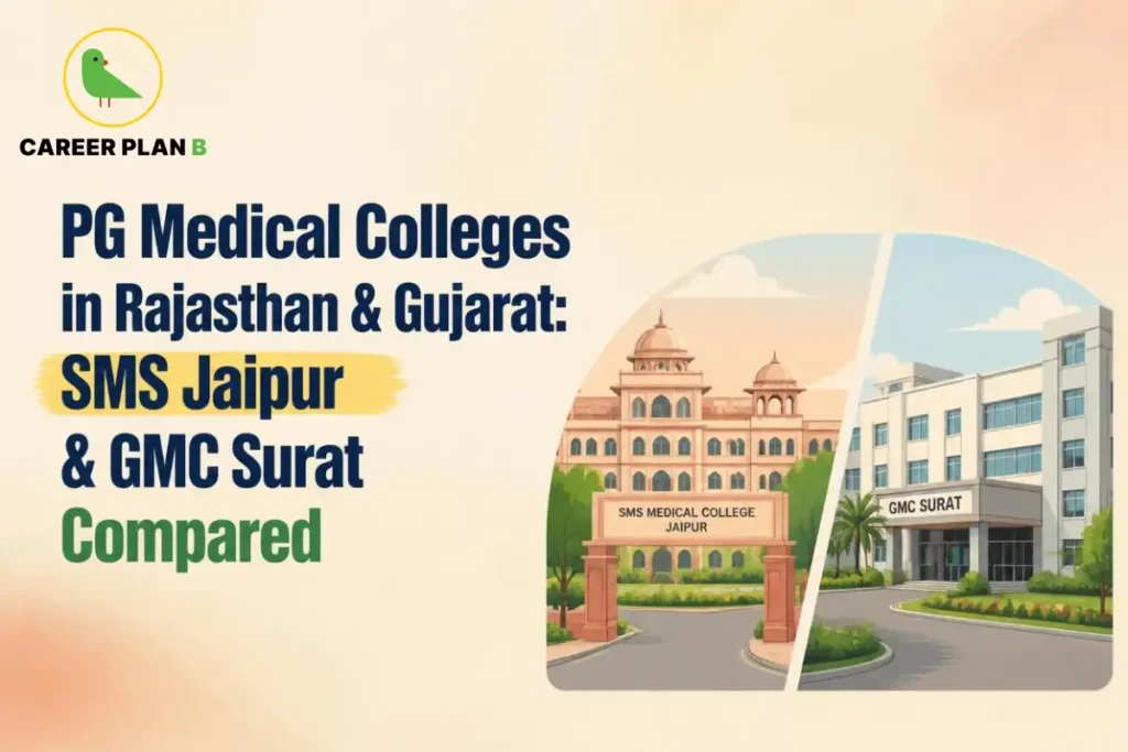 PG medical colleges in Rajasthan and Gujarat, comparing SMS Jaipur and GMC Surat.