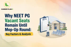 NEET PG vacant seats remaining until the mop-up round, with factors and seat availability shown.