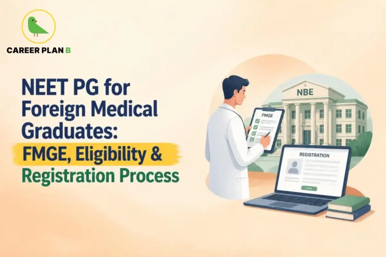 Foreign medical graduate reviewing FMGE eligibility and registration requirements for NEET PG preparation