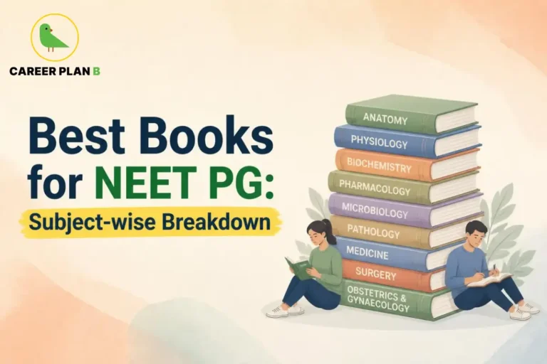 Best books for NEET PG preparation with a subject-wise breakdown of essential medical subjects and study resources