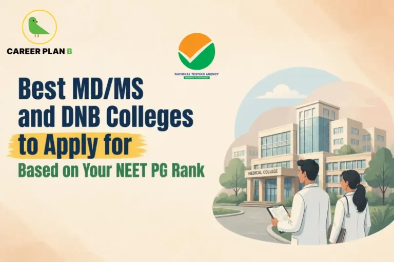 Best MD/MS and DNB colleges to apply for based on your NEET PG rank and preferred medical speciality