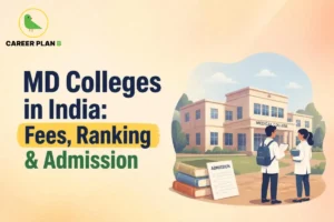 MD colleges in India showing medical college campus, fees, ranking and admission information.