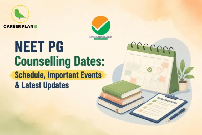 NEET PG counselling dates showing the counselling schedule, important events and latest updates.