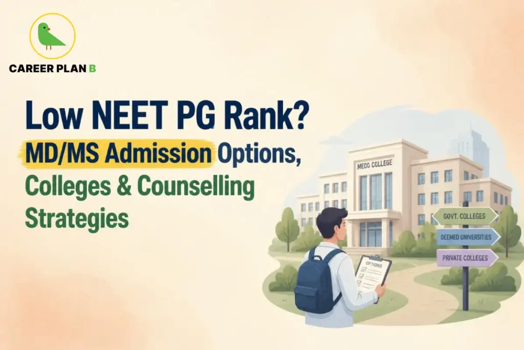 Low NEET PG Rank MD/MS Admission Options to Explore Suitable Colleges and Counselling Strategies