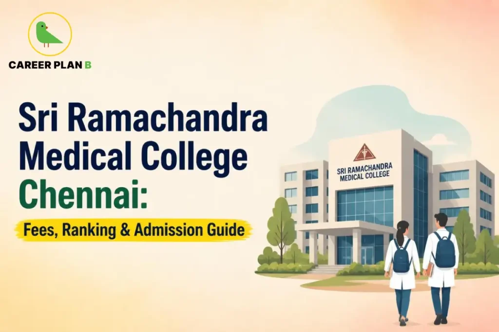 Sri Ramachandra Medical College Chennai showing the campus and students for fees, ranking, and admission information.
