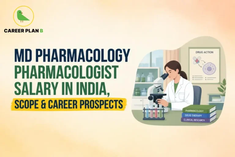 MD Pharmacology pharmacologist salary in India, scope, and career prospects.