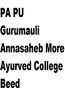 PA PU Gurumauli Annasaheb More Ayurved College, Beed