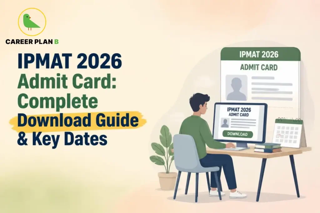 IPMAT 2026 Admit Card Download Guide Showing the Download Process, Admit Card Details, and Important Key Dates
