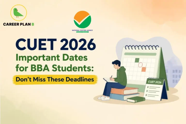 BBA student checking a calendar for important CUET 2026 admission dates and deadlines.