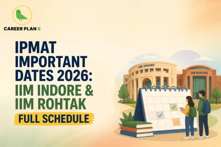 Students checking the IPMAT 2026 schedule for IIM Indore and IIM Rohtak admissions.