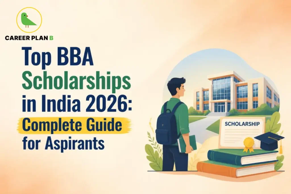 BBA student exploring scholarship opportunities in India.