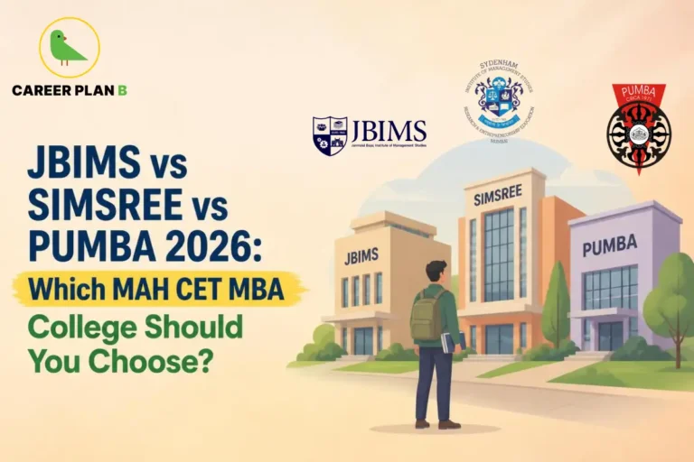 JBIMS vs SIMSREE vs PUMBA 2026 comparison for MAH CET MBA college selection