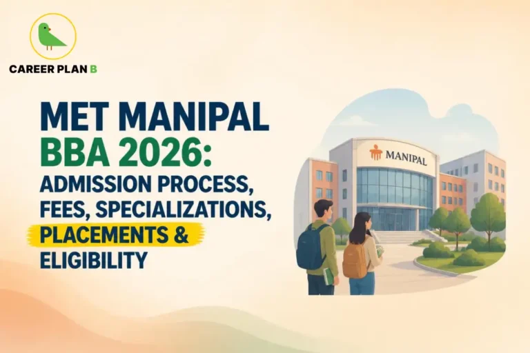 MET Manipal BBA 2026 admission process, fees, specializations, placements, and eligibility guide.