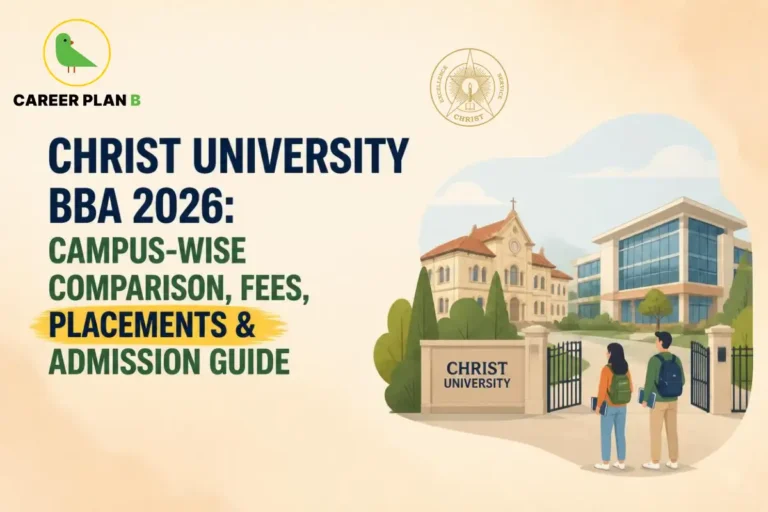 Christ University BBA 2026 guide covering campus-wise comparison, fees, placements, and admission process.