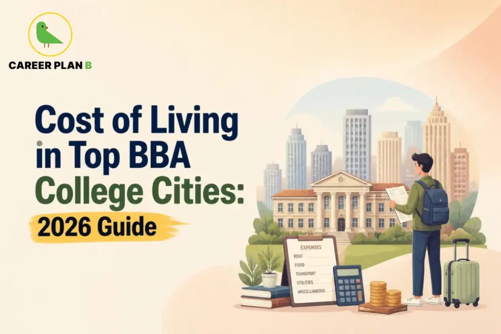 Cost of living in top BBA college cities with expenses for rent, food, transport, and utilities.