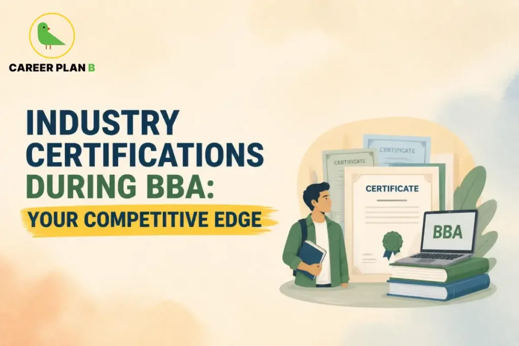 Industry certifications during BBA that can provide students with a competitive career advantage.