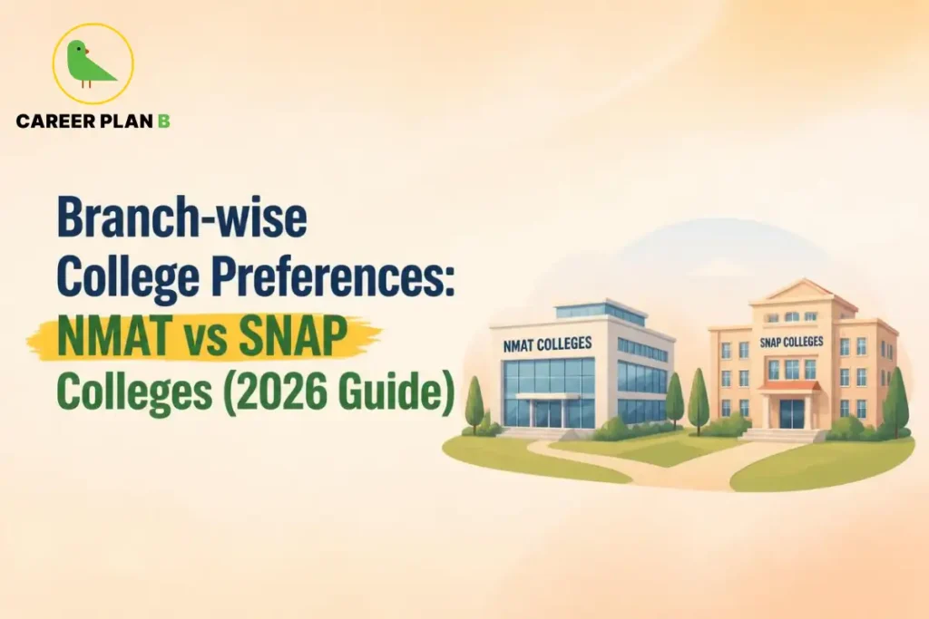 NMAT and SNAP college preferences shown for MBA admissions in 2026.