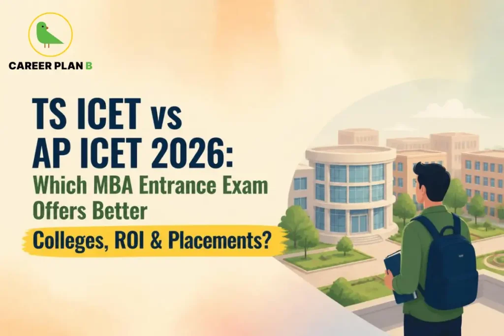 TS ICET vs AP ICET 2026 comparison covering MBA colleges, ROI and placements.