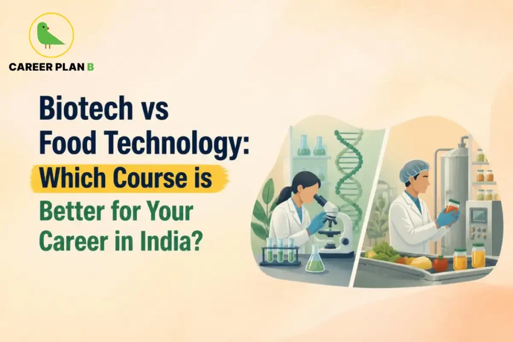 Biotech vs food technology career comparison with biotechnology research and food processing applications