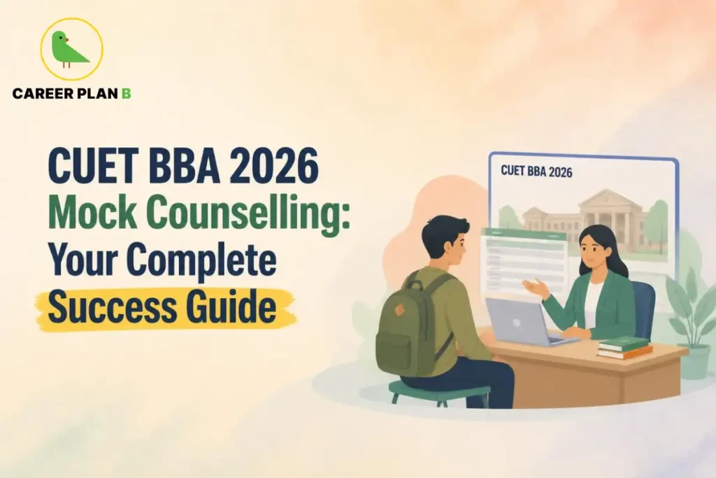 A student discusses CUET BBA counselling options with an admission advisor