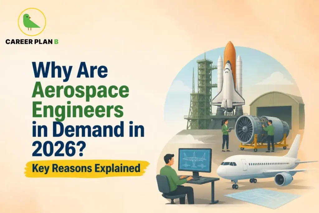 Why aerospace engineers are in demand in 2026, showing aircraft design, rocket technology, aerospace engineering, aircraft engines, and aviation careers